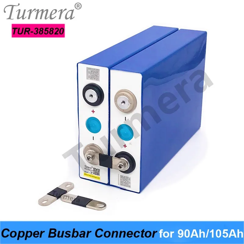 Медный соединитель шин Turmera для аккумулятора 3 2 В Lifepo4 90 Ач 105 сборка 36