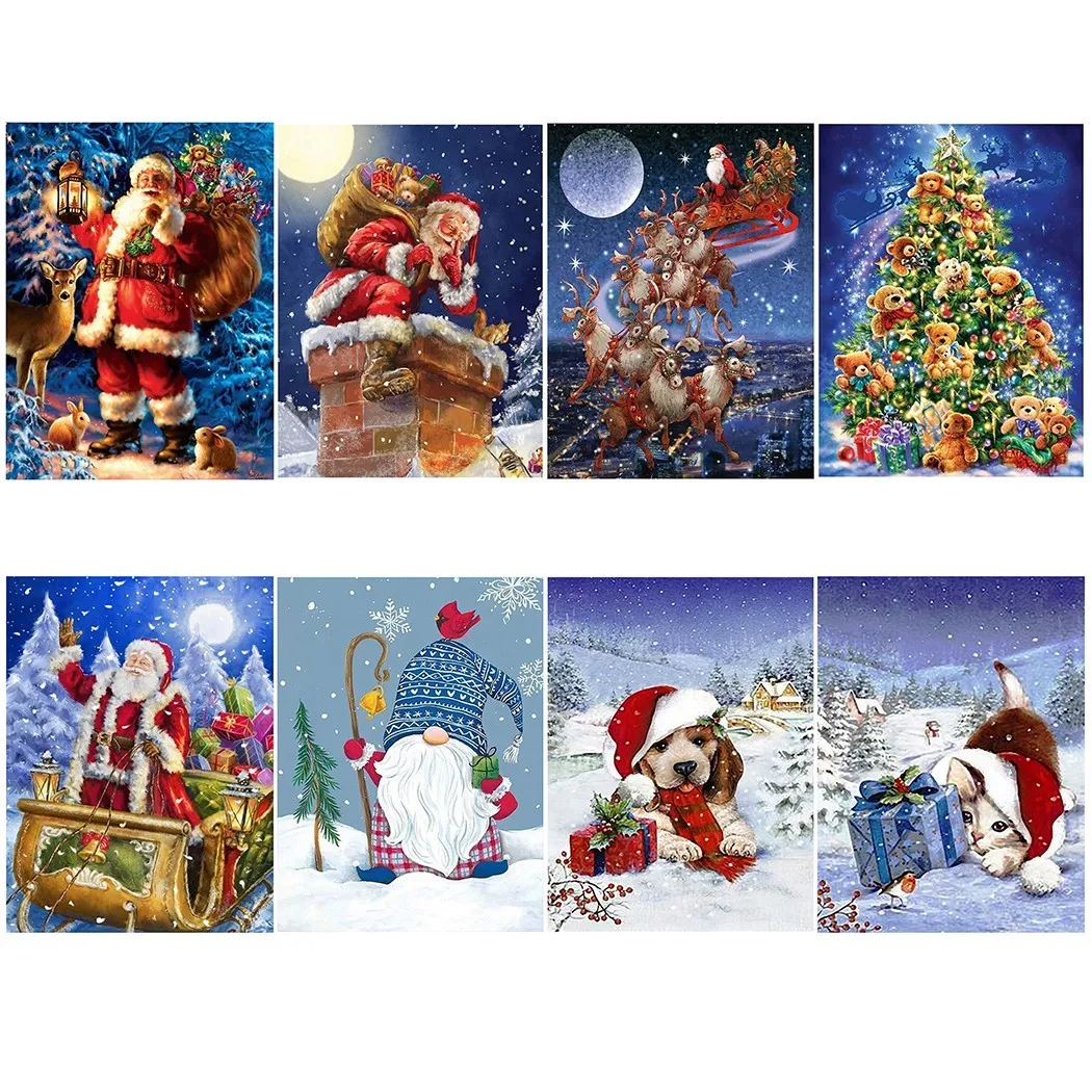 DIY Diamond Painting Christmas 5D Santa Claus Diamond Embroidery Snowman Landscape Mosaic Cross Stitch Crafts DIY Painting Decor
DIY Diamond Painting Christmas 5D Santa Claus Diamond Embroidery Snowman Landscape Mosaic Cross Stitch Crafts DIY Painting Decor