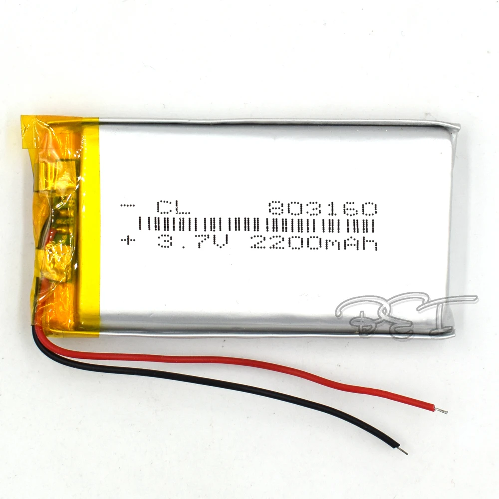 Перезаряжаемый литий полимерный аккумулятор 3 7 2200 в 803160 мАч 10 шт. ионный для MP3 MP4
