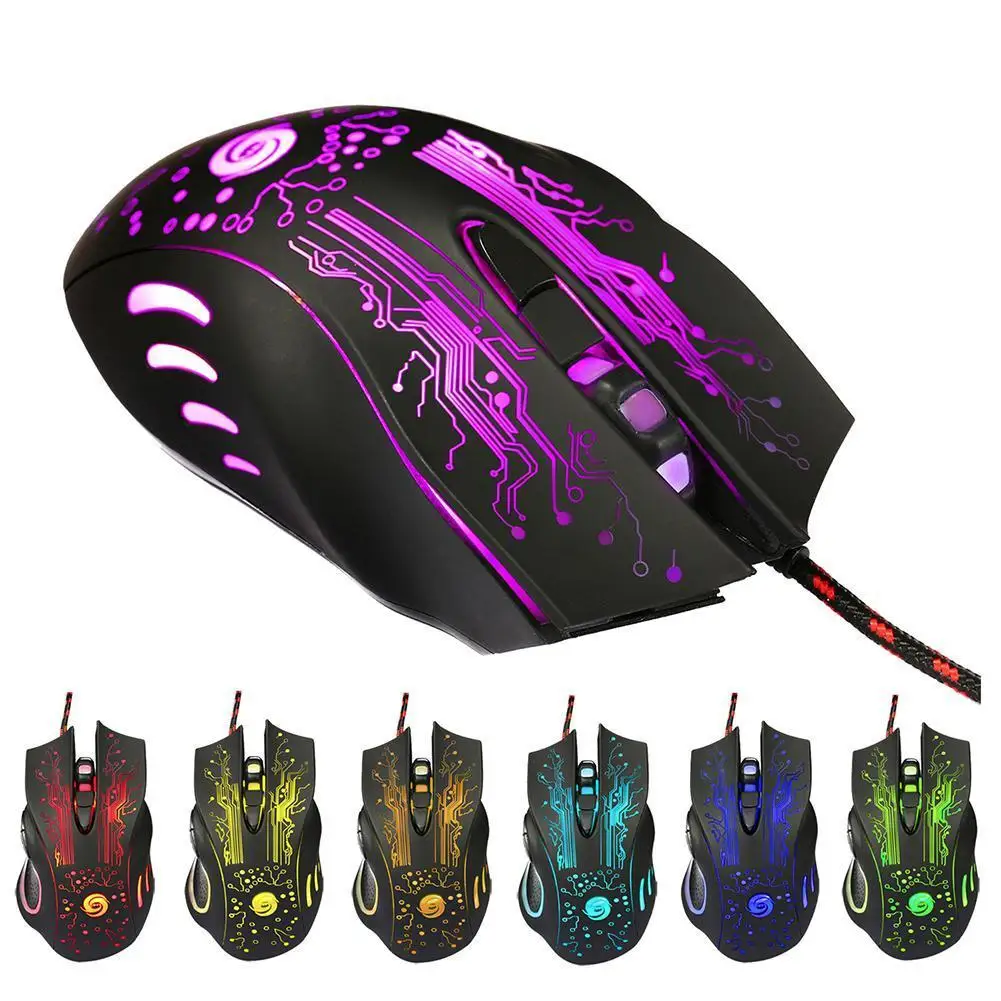 USB Wired Gaming Mouse 3200DPI Adjustable 6 Buttons LED Backlit Professional Gamer Mice Ergonomic Computer Mouse for PC Laptop
USB Wired Gaming Mouse 3200DPI Adjustable 6 Buttons LED Backlit Professional Gamer Mice Ergonomic Computer Mouse for PC Laptop