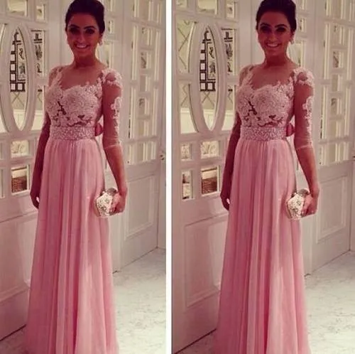 Long Pink Chiffon Prom Dress with Sleeves A Line See Through Sweetheart Full Length Evening Party Gown Vestido De Festa Soiree
Long Pink Chiffon Prom Dress with Sleeves A Line See Through Sweetheart Full Length Evening Party Gown Vestido De Festa Soiree