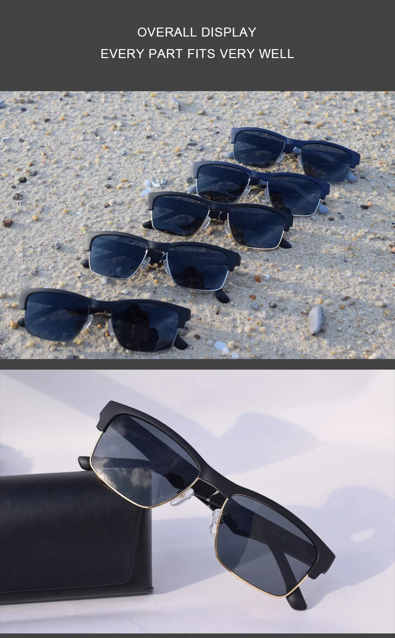 Intelligent Bluetooth glasses, sunglasses, talking music, open audio polarized myopia and blue light proof glasses
Intelligent Bluetooth glasses, sunglasses, talking music, open audio polarized myopia and blue light proof glasses
