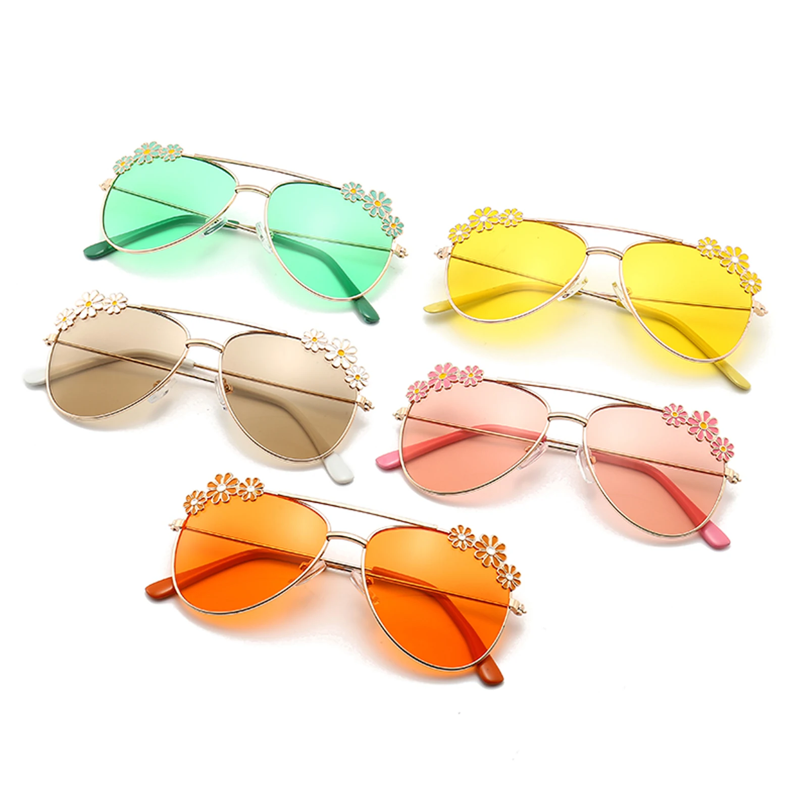 Kids Daisy Flower Sunglasses, UV400 Protection Vintage Tinted Sunglasses for Toddler Girls
Kids Daisy Flower Sunglasses, UV400 Protection Vintage Tinted Sunglasses for Toddler Girls
