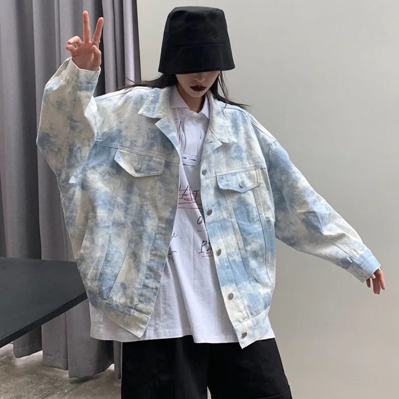Women Jacket Fashion Denim Color Gradient Harajuku Befree Chaqueta Mujer Veste Femme Streetwear Tops Outerwear 
Women Jacket Fashion Denim Color Gradient Harajuku Befree Chaqueta Mujer Veste Femme Streetwear Tops Outerwear