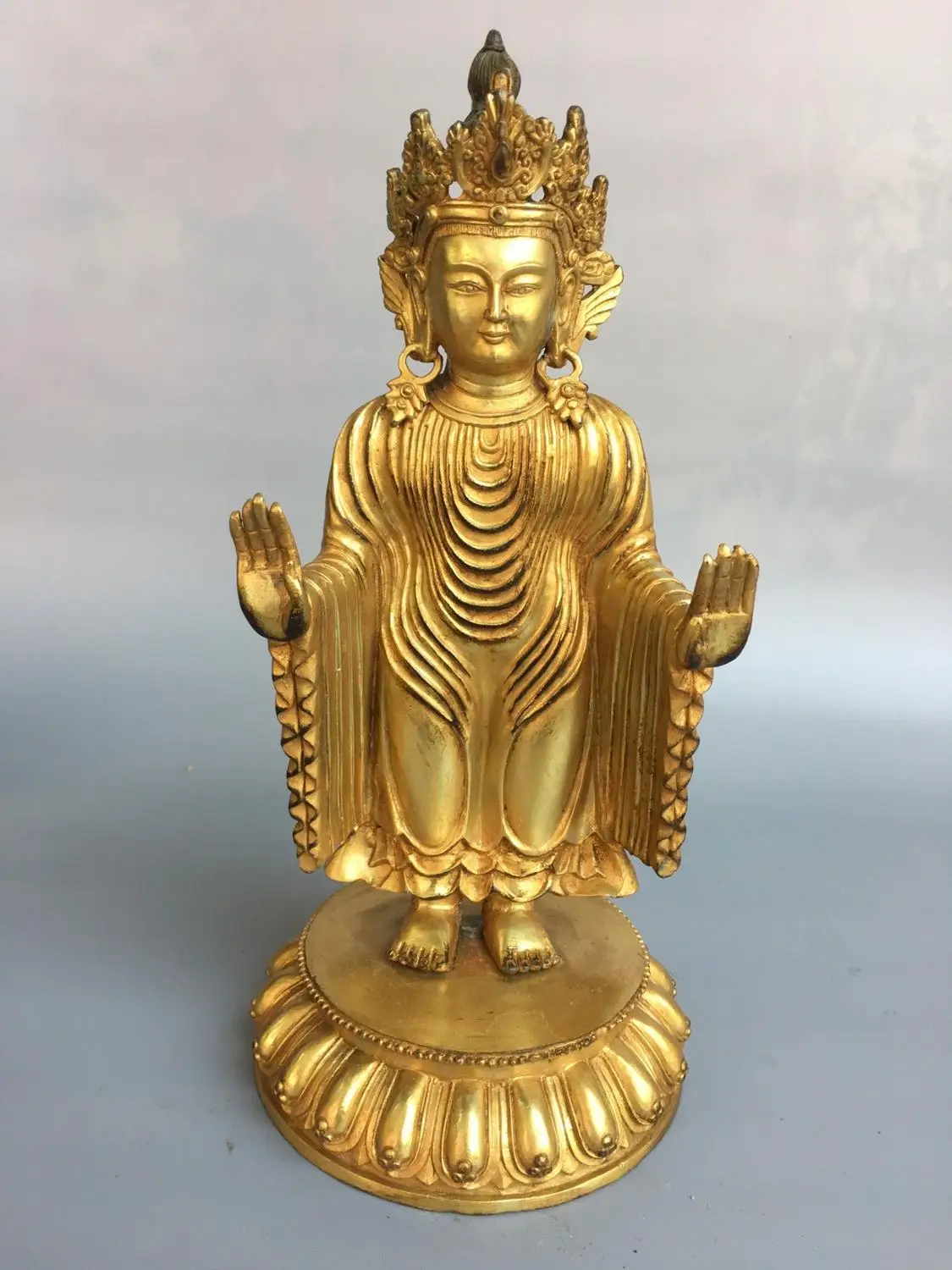 wedding decoration Nepalese monastery collection of brass gilt gilt golden Wei Buddha statues Statue of Avalokitesvara
wedding decoration Nepalese monastery collection of brass gilt gilt golden Wei Buddha statues Statue of Avalokitesvara