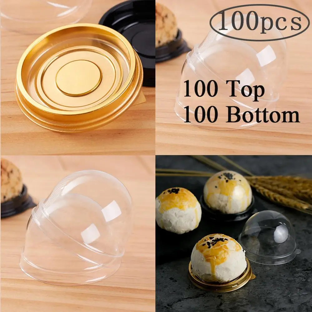 100pcs Round Plastic Moon Cake Box Packaging Egg-Yolk Puff Container Transparent Mooncake Dome Boxes Baking Packing Box Party
100pcs Round Plastic Moon Cake Box Packaging Egg-Yolk Puff Container Transparent Mooncake Dome Boxes Baking Packing Box Party