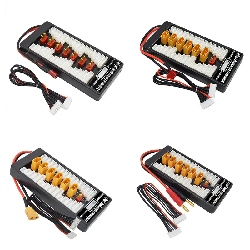 

2PCS XT60 XT30 T-Plug Parallel LIPO Battery Charging Board 2-6S for ISDT Q6 T6 Lite PL6 PL8 Charger IMAX B6 B6AC B8 Charger