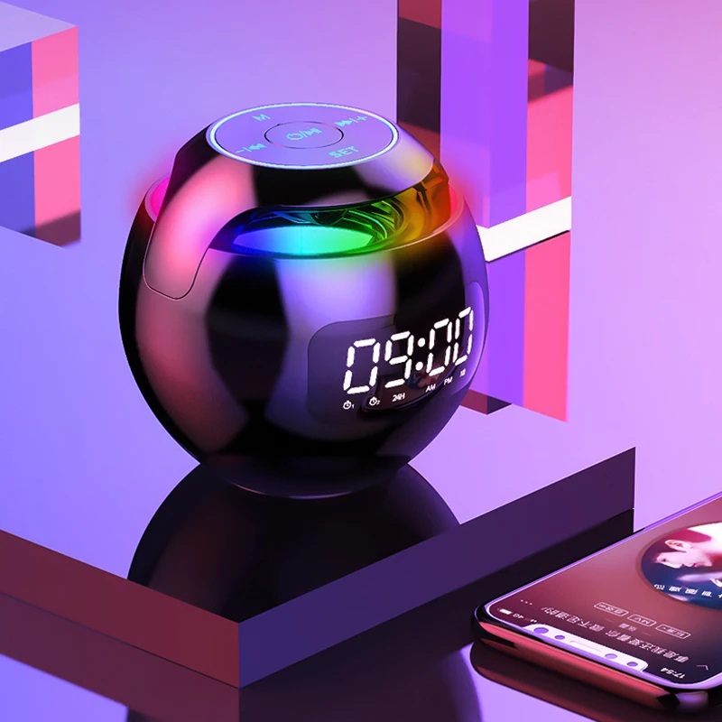 G90 Bluetooth-compatible Speaker Portable Wireless Speaker LED Display Alarm Clock Mini Bass Sound Box HIFI TFCard Music Player
G90 Bluetooth-compatible Speaker Portable Wireless Speaker LED Display Alarm Clock Mini Bass Sound Box HIFI TFCard Music Player