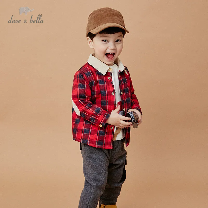 DBX14600 dave bella winter baby boys plaid padded shirts infant toddler tops children high quality clothes
DBX14600 dave bella winter baby boys plaid padded shirts infant toddler tops children high quality clothes