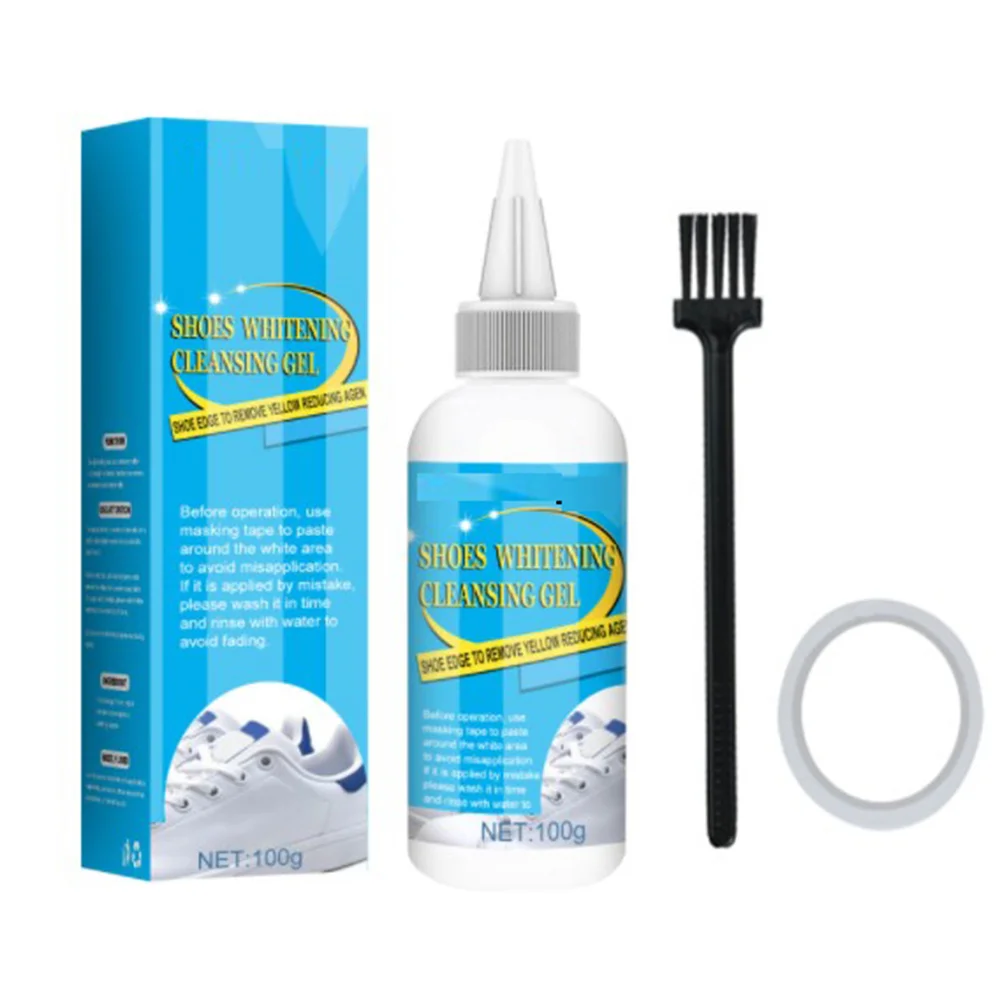 100G White Shoes Cleaner Whitening Cleansing Gel For Shoe Brush Shoe Sneakers Shoes Cleaning With Making Tape Cleaning Tool
100G White Shoes Cleaner Whitening Cleansing Gel For Shoe Brush Shoe Sneakers Shoes Cleaning With Making Tape Cleaning Tool