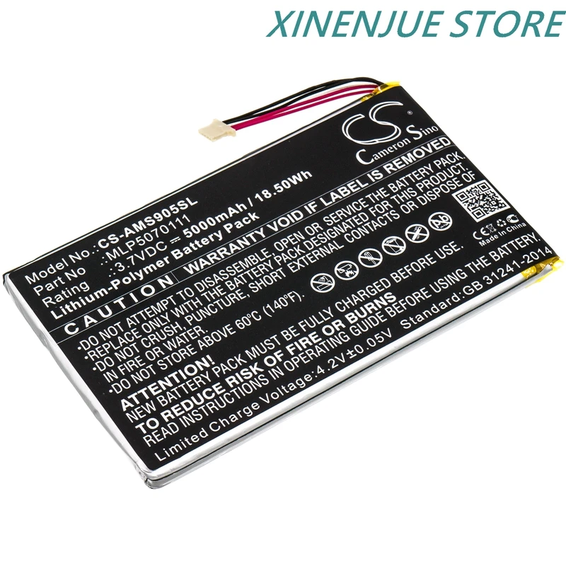 Аккумулятор CS 5000 мАч MLP5070111 для Autel MaxiSys Mini MS905 MS906 MY905 MK808 MK808BT MK808TS MP808 MP808TS DS808 MK808IM MK906