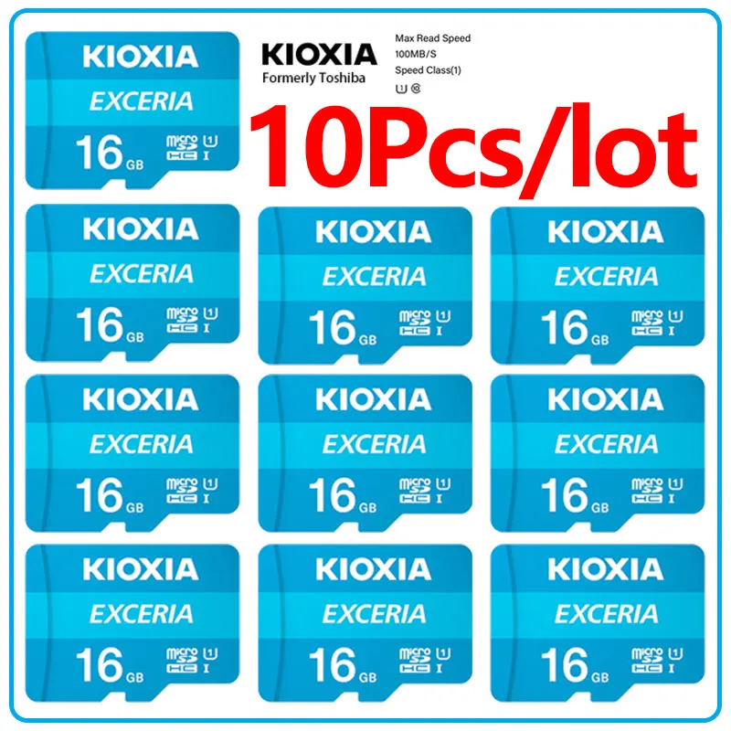 10 шт./лот ранее Toshiba Kioxia 16G Micro SD Exceria флэш-карта памяти U1 R100 C10 Full HD высокая скорость чтения 100 флэш-карта TF
10 шт./лот ранее Toshiba Kioxia 16G Micro SD Exceria флэш-карта памяти U1 R100 C10 Full HD высокая скорость чтения 100 флэш-карта TF
