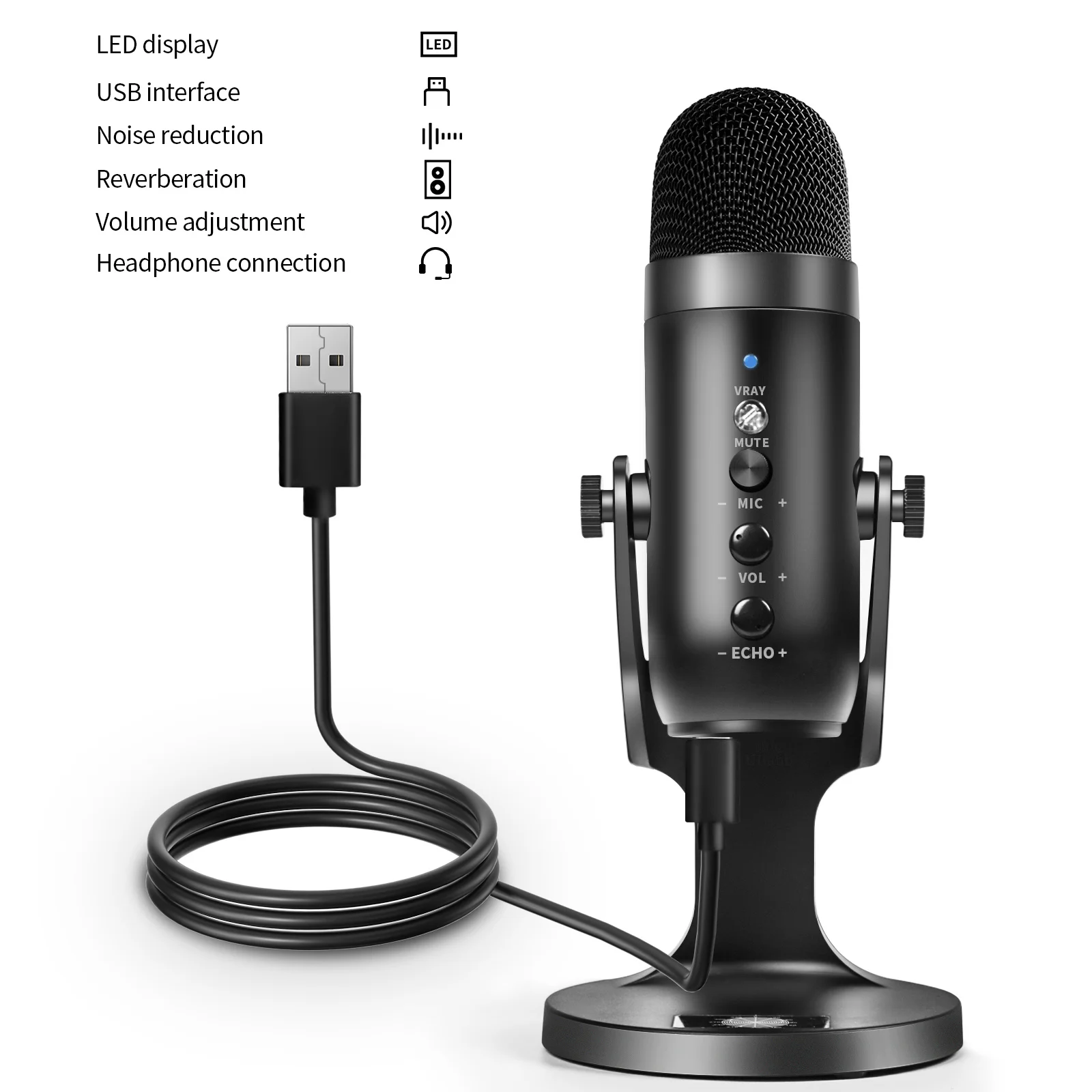 USB конденсаторный микрофон для компьютера, держатель микрофона с поп-фильтром для видеоигр, потокового мультимедиа, подкастов и записи
USB конденсаторный микрофон для компьютера, держатель микрофона с поп-фильтром для видеоигр, потокового мультимедиа, подкастов и записи