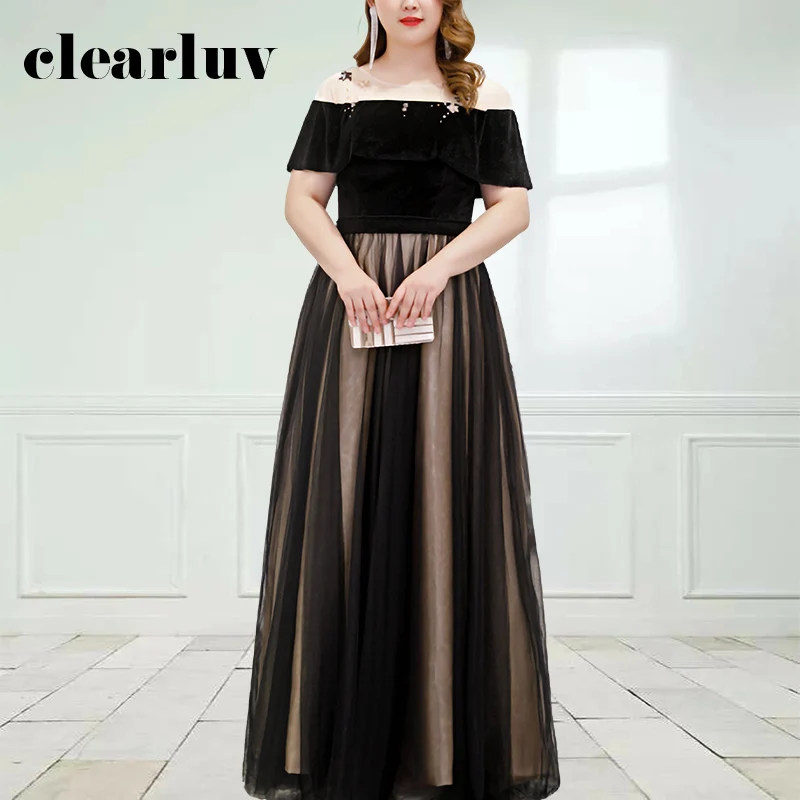 Plus Size Women Party Dresses DR1087 O-Neck Short Sleeve Vestidos De Fiesta Patchwork A-Line Evening Dress Lace Up Formal Gowns 
Plus Size Women Party Dresses DR1087 O-Neck Short Sleeve Vestidos De Fiesta Patchwork A-Line Evening Dress Lace Up Formal Gowns