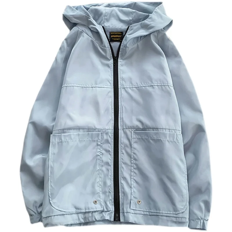 New Summer Thin Jacket Men Sun protective clothing Navy blue/Black/Light blue Casual Big Pockets Outwear Male Bomber Jackets
New Summer Thin Jacket Men Sun protective clothing Navy blue/Black/Light blue Casual Big Pockets Outwear Male Bomber Jackets