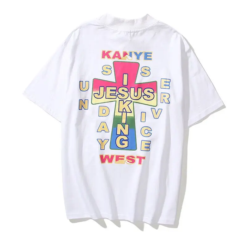 Kanye West Kids See Ghosts Oversize Jesus is King T Shirt Tour Commemorative Printed Retro Loose Harajuku Crew Neck Short Sleeve
Kanye West Kids See Ghosts Oversize Jesus is King T Shirt Tour Commemorative Printed Retro Loose Harajuku Crew Neck Short Sleeve