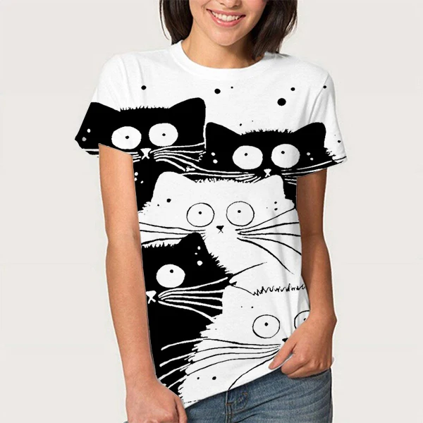 Kawii Cat 3d T-shirt Men Women Short Sleeve O-Neck T shirt 3D Animal Print Cool Tees Boy Girl Fashion Streetwear Tops Clothes
Kawii Cat 3d T-shirt Men Women Short Sleeve O-Neck T shirt 3D Animal Print Cool Tees Boy Girl Fashion Streetwear Tops Clothes