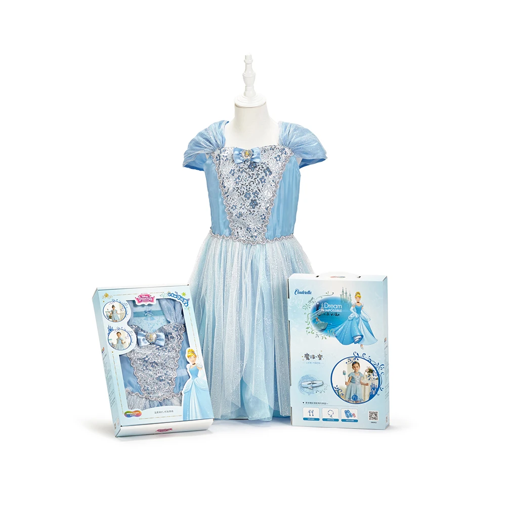 Disney Cinderella Sandy Princess Child Pompong Dress+necklace Set Aisha Girls Prom Dress Birthday Party Costumes Gift Toys
Disney Cinderella Sandy Princess Child Pompong Dress+necklace Set Aisha Girls Prom Dress Birthday Party Costumes Gift Toys