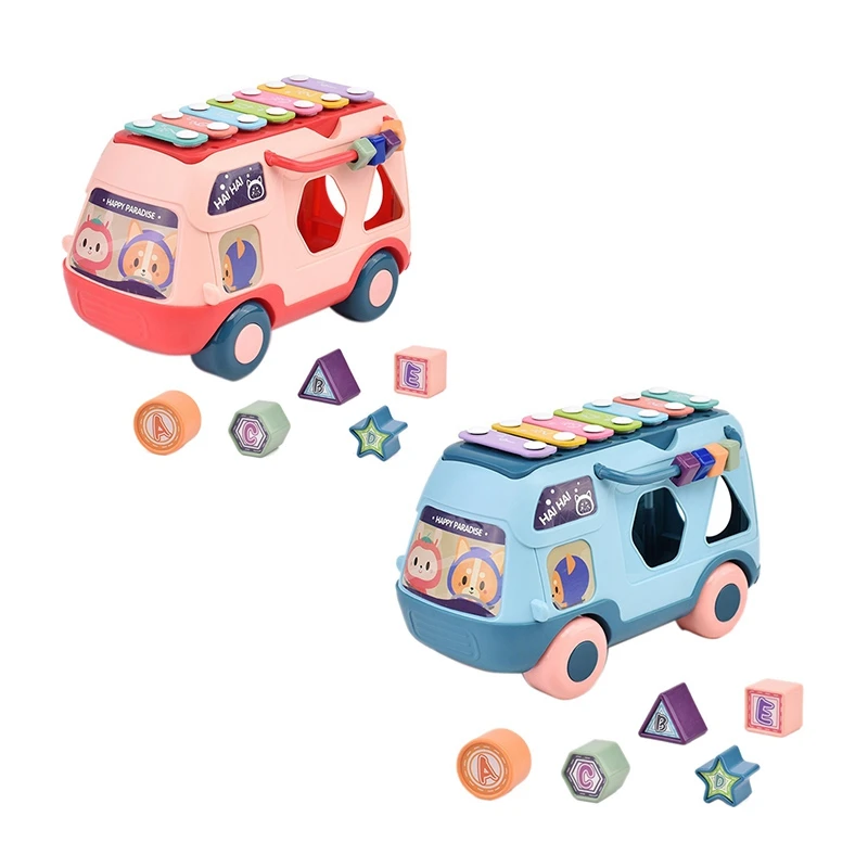 Shape Sorter with Five Colorful Shape Blocks Shape Sorter Toys for Toddlers Building Block Bus Knock on Piano Toy
Shape Sorter with Five Colorful Shape Blocks Shape Sorter Toys for Toddlers Building Block Bus Knock on Piano Toy