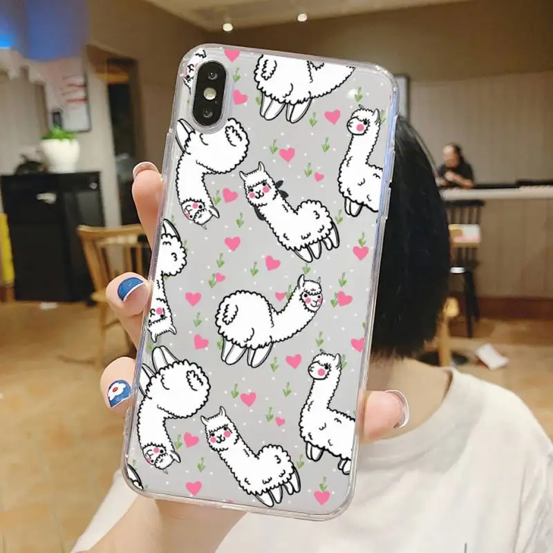 Cute cartoon animal Alpaca Phone Case Transparent for iPhone 6 7 8 11 12 s mini pro X XS XR MAX Plus
Cute cartoon animal Alpaca Phone Case Transparent for iPhone 6 7 8 11 12 s mini pro X XS XR MAX Plus