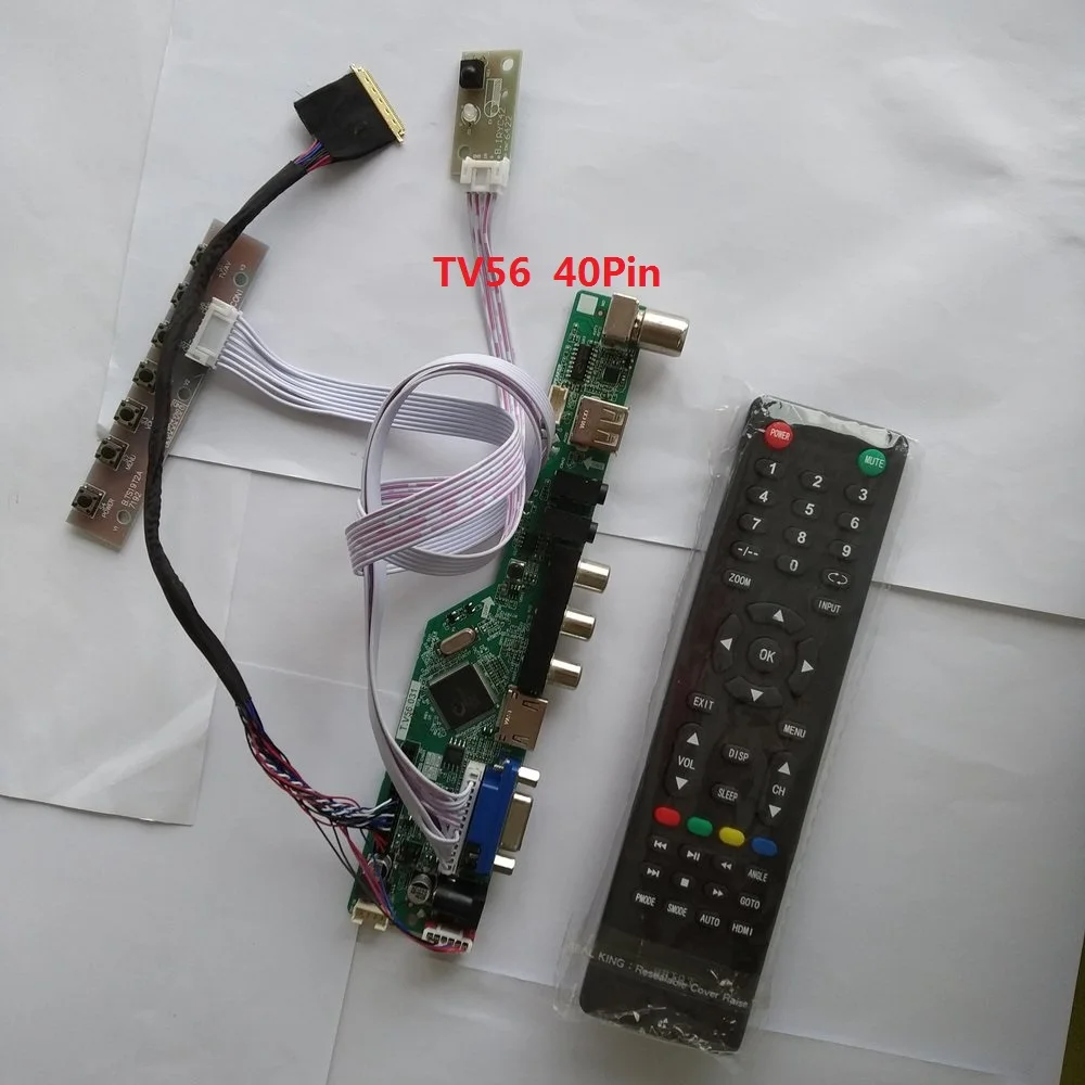 

kit for LP156WH2(TL)(B1) Controller driver board USB HDMI-compatible VGA remote Panel LCD LED TV AV 15.6" 1366X768 40pin LVDS