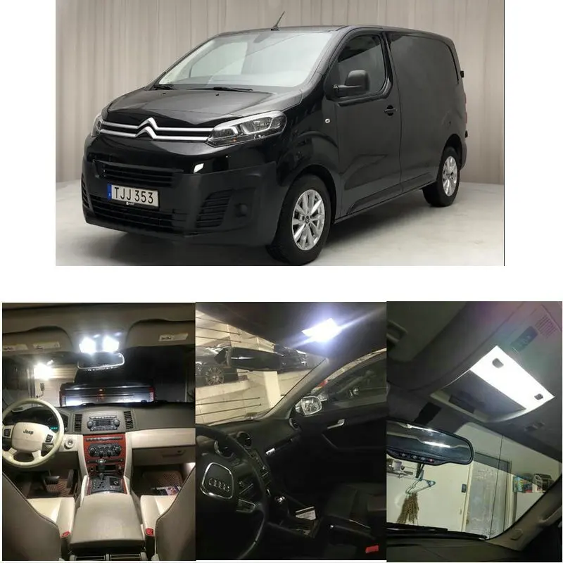 11x LED interior lighting complete set For Citroen Jumpy III reading light rear lights error free 
11x LED interior lighting complete set For Citroen Jumpy III reading light rear lights error free