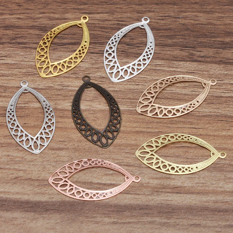 50pcs 20x37mm Metal Brass Filigree Leaf Charms Oval Pendant Base Setting DIY Handmade Accessories For Jewelry Making
50pcs 20x37mm Metal Brass Filigree Leaf Charms Oval Pendant Base Setting DIY Handmade Accessories For Jewelry Making