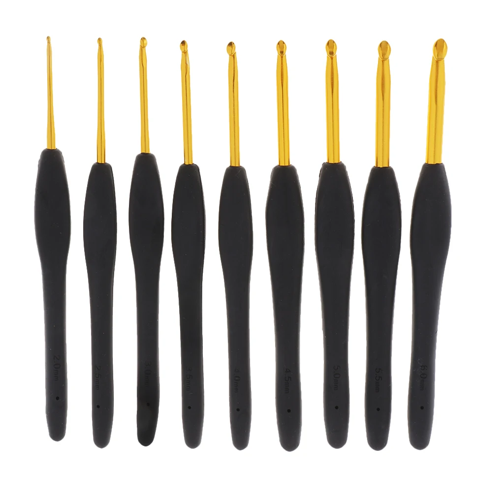 Prettyia 9pcs Soft Handle Aluminium Crochet Hook Knitting Needles Set 2-6mm
Prettyia 9pcs Soft Handle Aluminium Crochet Hook Knitting Needles Set 2-6mm