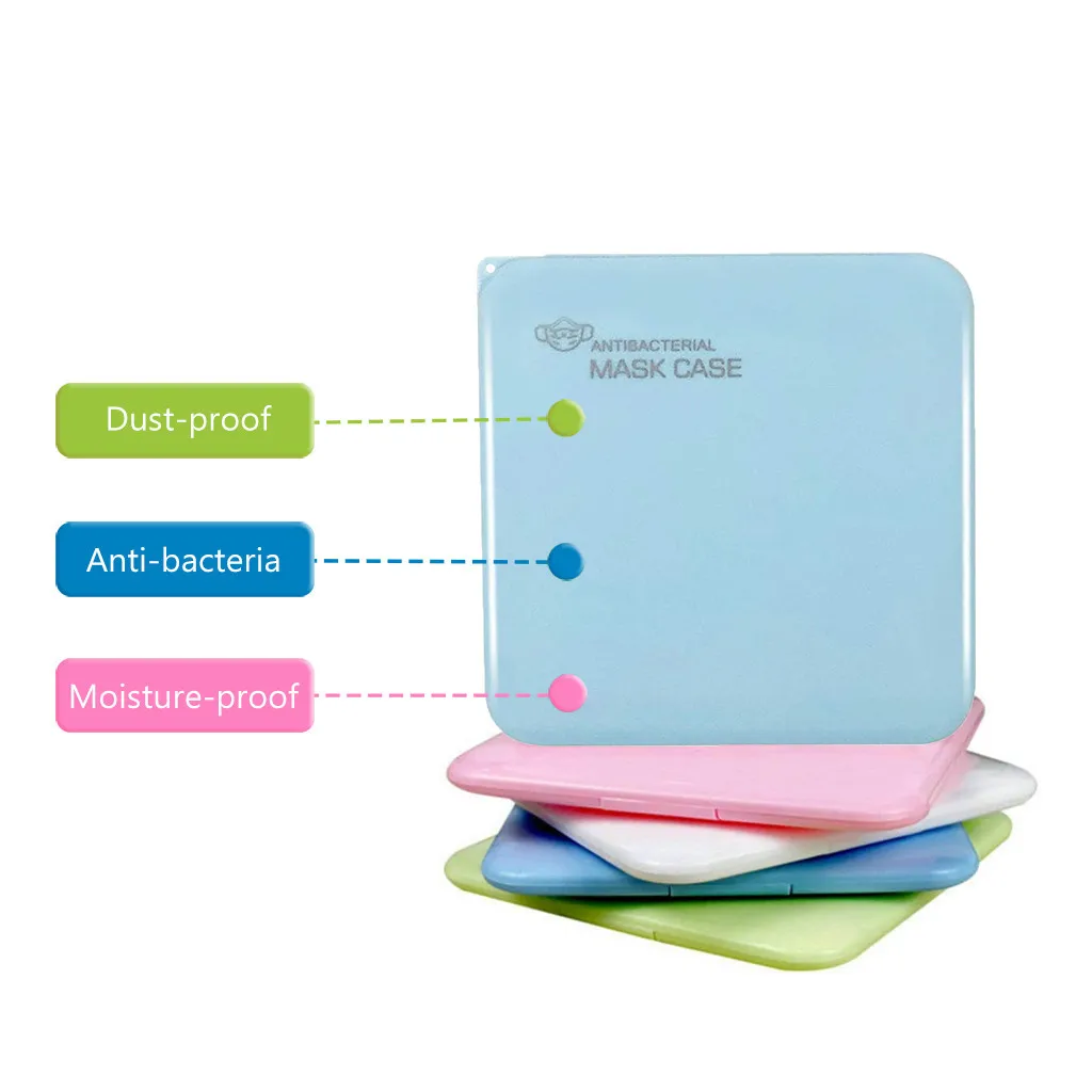 4pcs Mask Storage Portable Face Mask Storage Box Pollution Prevention Dustproof Moisture-proof Storage Box Save Mask Case Box50 
4pcs Mask Storage Portable Face Mask Storage Box Pollution Prevention Dustproof Moisture-proof Storage Box Save Mask Case Box50