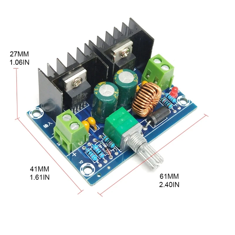 Max 8A 200W High Power Supply Module Adjustable 4-40V to 1.25-36V Step Down-Buck Converter with 180KHz High Stable Power Voltage 
Max 8A 200W High Power Supply Module Adjustable 4-40V to 1.25-36V Step Down-Buck Converter with 180KHz High Stable Power Voltage