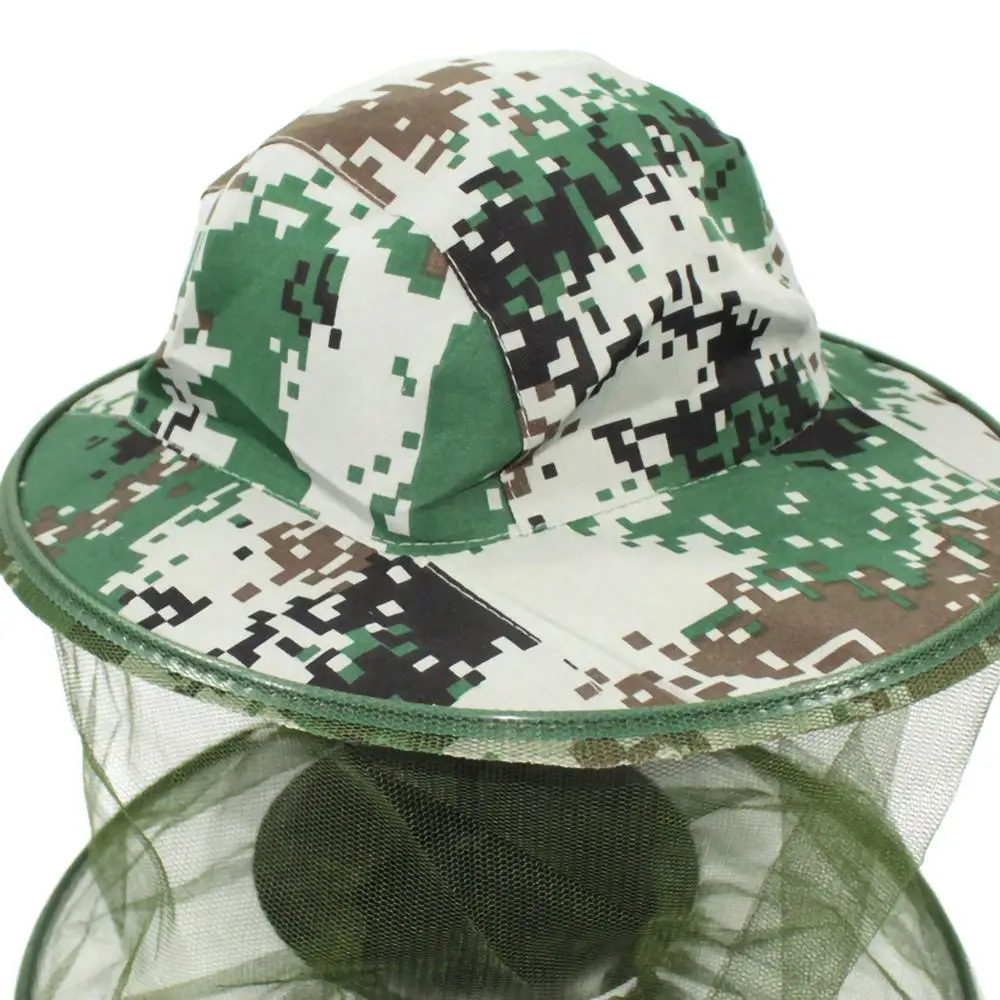 Новая шляпа пчеловода для сада камуфляжная сетка защиты лица от комаров на