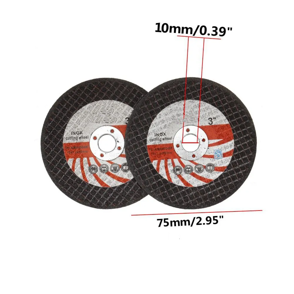 5pcs Mini Cutting Disc Circular Resin Grinding Wheel 75mm For Angle Grinder Cutting And Polishing Ceramic Tile, Wood, Stone
5pcs Mini Cutting Disc Circular Resin Grinding Wheel 75mm For Angle Grinder Cutting And Polishing Ceramic Tile, Wood, Stone