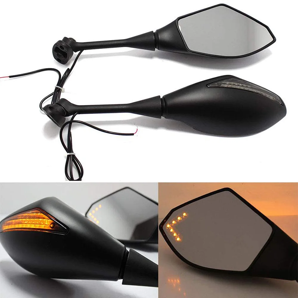 MOTORCYCLE LED TURN SIGNAL MIRRORS for KAWASAKI NINJA 6R 9R 650R 250R 636 YAMAHA YZF R1 R6 R6S/ SUZUKI GSXR 600 750 1000 KATANA
MOTORCYCLE LED TURN SIGNAL MIRRORS for KAWASAKI NINJA 6R 9R 650R 250R 636 YAMAHA YZF R1 R6 R6S/ SUZUKI GSXR 600 750 1000 KATANA