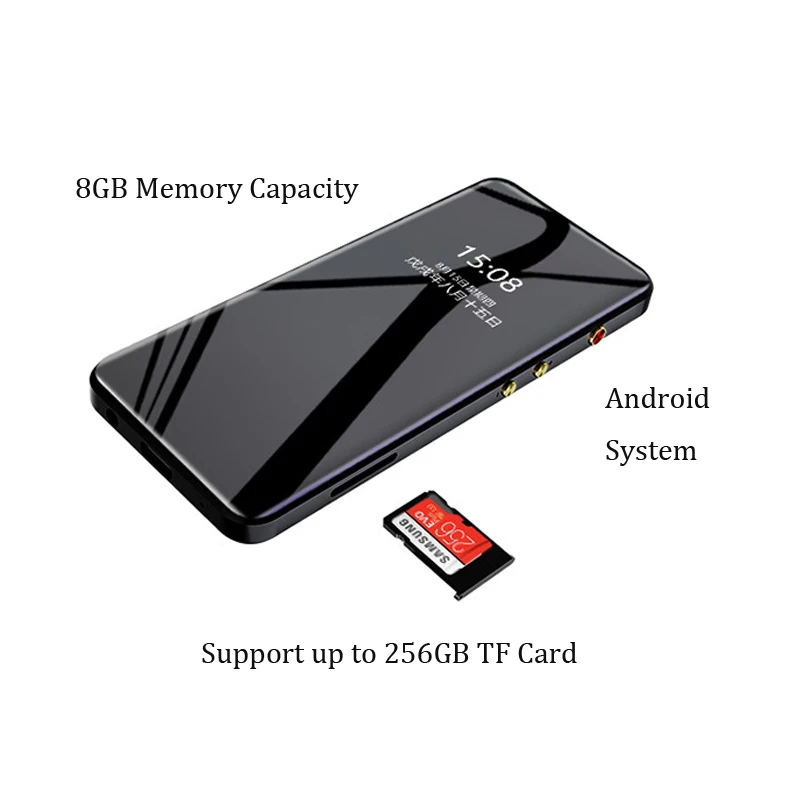 Mp4-плеер Wi-Fi 3 5 дюйма полный сенсорный экран Android MP3 Bluetooth 0 MP5 скачать APP HiFi Loseless