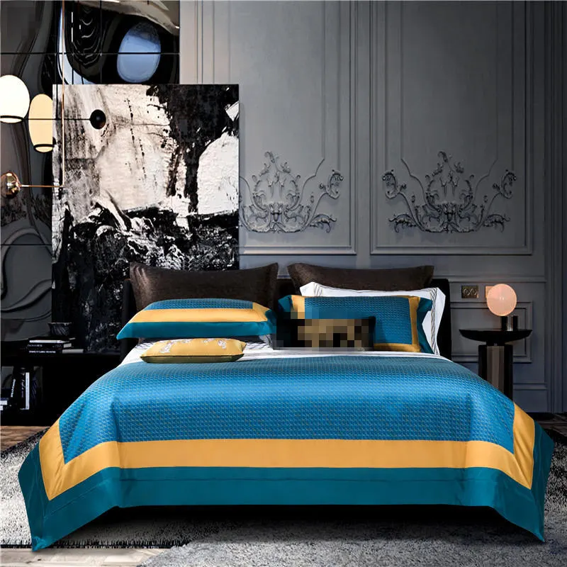 1200TC Cotton bedlinen blue jacquard Bedding Set King Queen Size Bed Linen Duvet Cover Bed Sheet Set Pillowcases
1200TC Cotton bedlinen blue jacquard Bedding Set King Queen Size Bed Linen Duvet Cover Bed Sheet Set Pillowcases