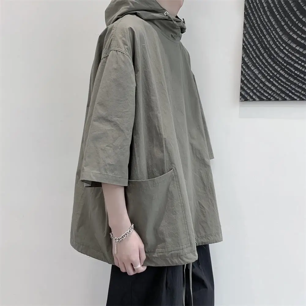 Men's Fashion Hooded Loose Fashion Flow Half-Sleeve Shirt T-shirt Fashion Brand Summer Hooded Short-Sleeved Sweater Short Sleeve
Men's Fashion Hooded Loose Fashion Flow Half-Sleeve Shirt T-shirt Fashion Brand Summer Hooded Short-Sleeved Sweater Short Sleeve