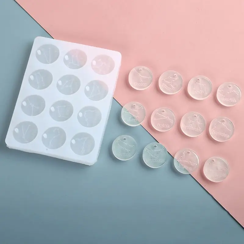 2Pcs DIY 12 Constellation Round Discs Pendant Epoxy Resin Mold Handmade Silicone Mold Jewelry Making Tools Art Crafts
2Pcs DIY 12 Constellation Round Discs Pendant Epoxy Resin Mold Handmade Silicone Mold Jewelry Making Tools Art Crafts