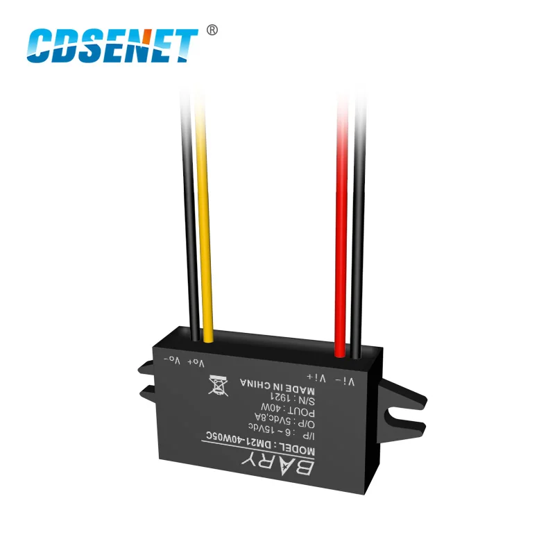 DC-DC Buck Power Supply Module DM21-40W05C 500KHz 40W 6-15V Wide Voltage Ultra Small Power Modules
DC-DC Buck Power Supply Module DM21-40W05C 500KHz 40W 6-15V Wide Voltage Ultra Small Power Modules