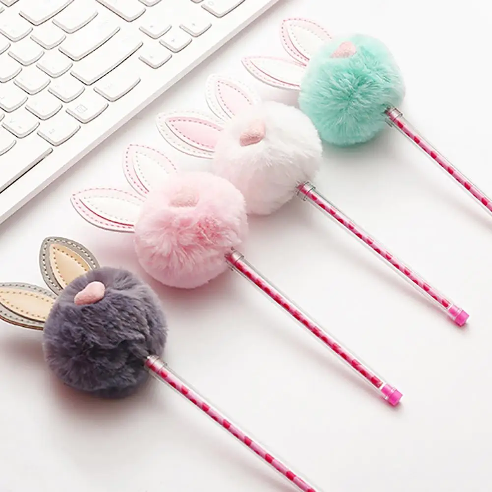 0.5mm Rabbit Ear Fluffy Ball Gel Ink Pen Student School Office Stationery Gift High quality ink smooth writing experience
0.5mm Rabbit Ear Fluffy Ball Gel Ink Pen Student School Office Stationery Gift High quality ink smooth writing experience