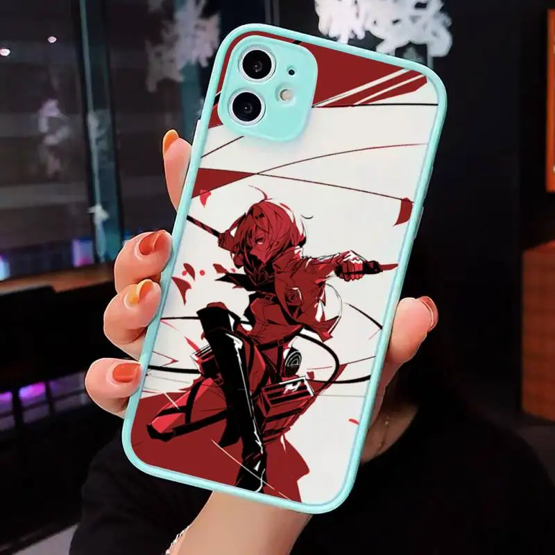 Anime Japanese attack on Titan Phone Cases Matte transparent For blue iPhone 12 Mini 11 Pro XR XS Max 7 8 Plus X Back Cover
Anime Japanese attack on Titan Phone Cases Matte transparent For blue iPhone 12 Mini 11 Pro XR XS Max 7 8 Plus X Back Cover