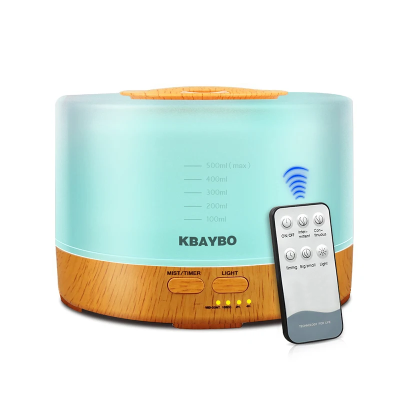 500ml Remote Control Aroma Essential Oil Diffuser Ultrasonic Air Humidifier with 4 Timer Settings LED Lamp
500ml Remote Control Aroma Essential Oil Diffuser Ultrasonic Air Humidifier with 4 Timer Settings LED Lamp