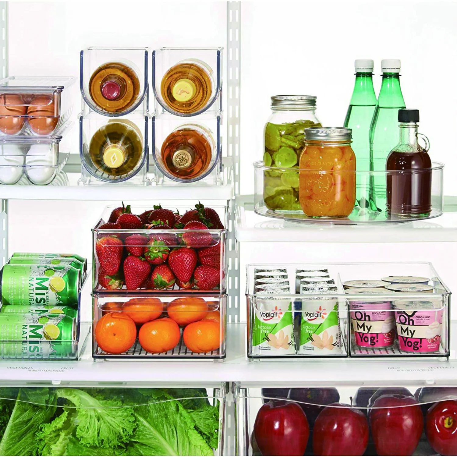 Fridge Organizer Bins Dispenser Holder Refrigerator Freezer Kitchen Cabinet Clear Plastic Food Pantry Beverage Cans Storage Rack
Fridge Organizer Bins Dispenser Holder Refrigerator Freezer Kitchen Cabinet Clear Plastic Food Pantry Beverage Cans Storage Rack