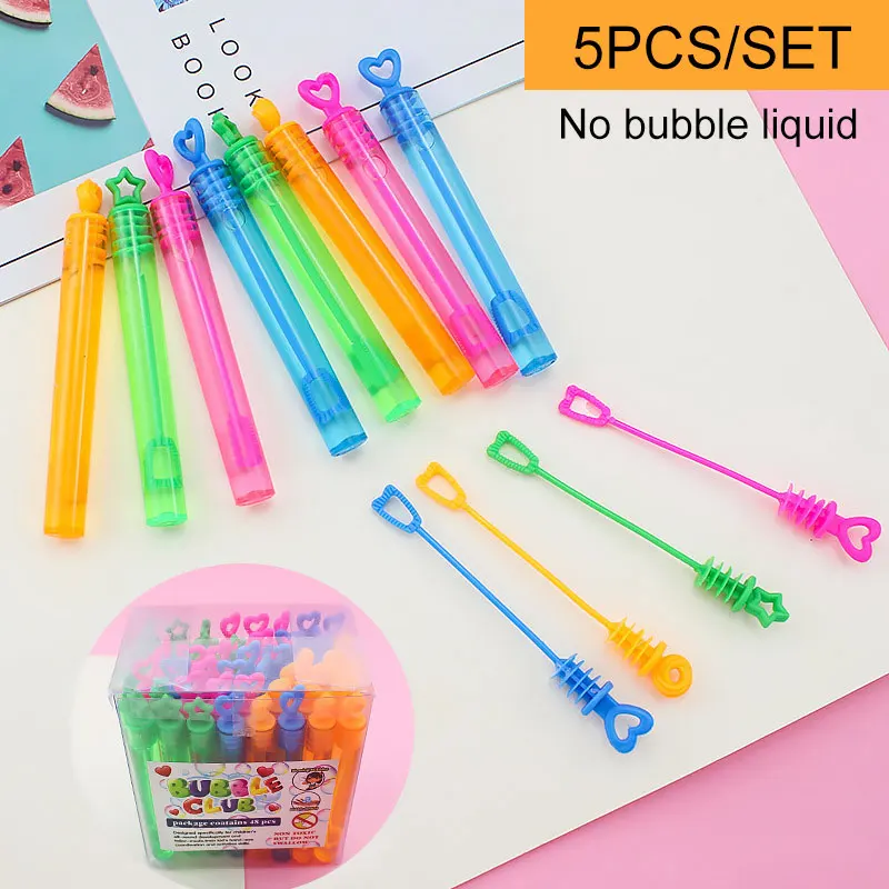 5Pcs/set bubble stick Soap Bubble Blower Toys For Children Child Water Blowing Toys Creative Multi style bubble stick toys
5Pcs/set bubble stick Soap Bubble Blower Toys For Children Child Water Blowing Toys Creative Multi style bubble stick toys