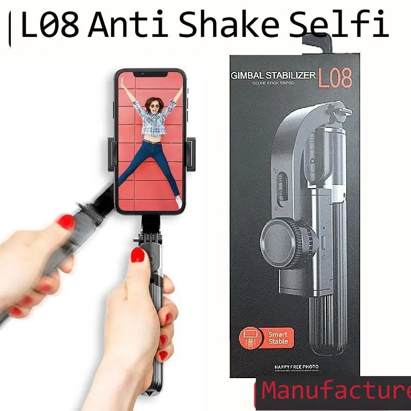 L08 Bluetooth selfie stick handheld PTZ single axis anti shake stabilizer integrated mobile phone live broadcast tripod support
L08 Bluetooth selfie stick handheld PTZ single axis anti shake stabilizer integrated mobile phone live broadcast tripod support