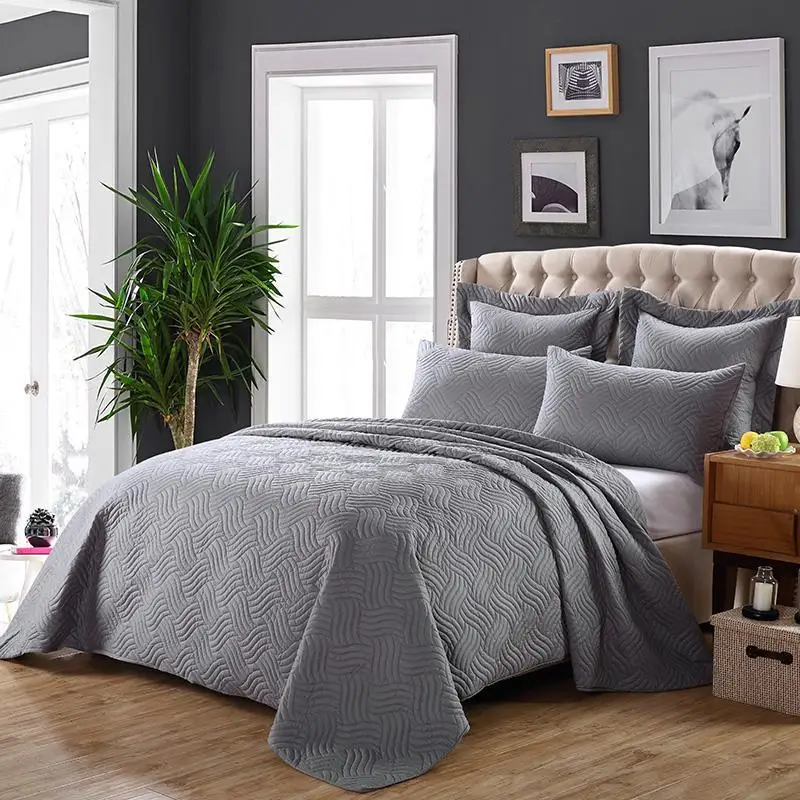 40Cotton Quilted bedspread King Queen size Bed spread Bed cover set Mattress topper Blanket Pillowcase couvre lit colcha de cama
40Cotton Quilted bedspread King Queen size Bed spread Bed cover set Mattress topper Blanket Pillowcase couvre lit colcha de cama