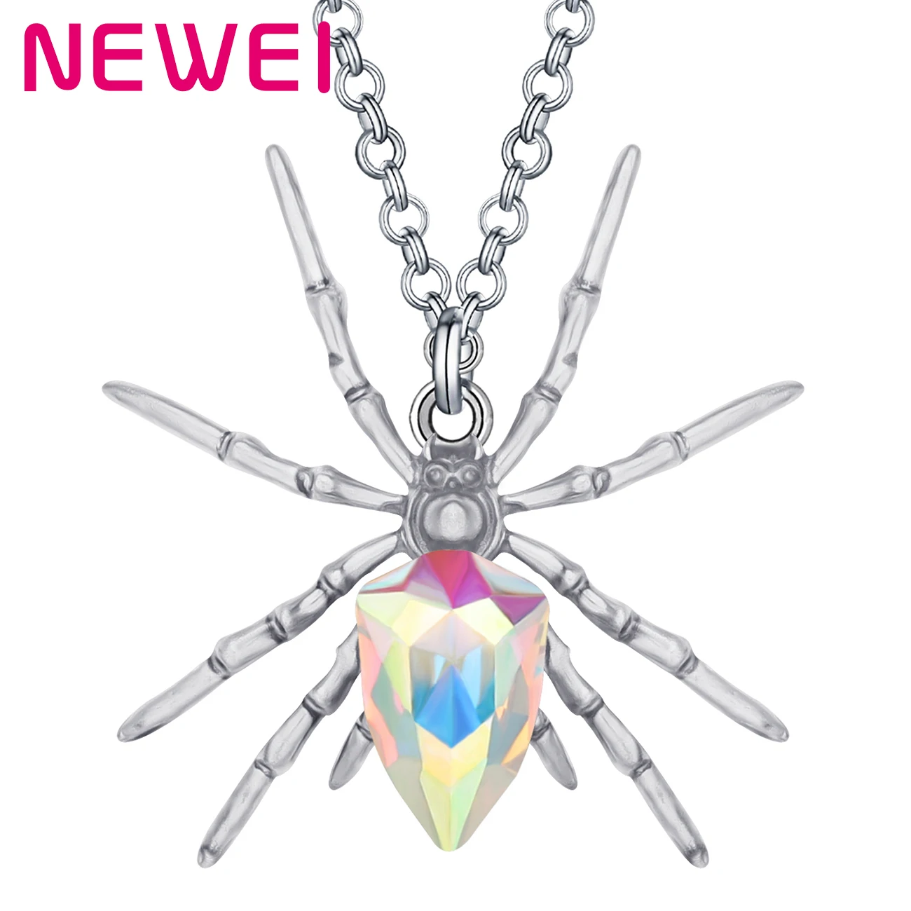 Newei Alloy Crystal Plated Antique Gold Spider Necklace Pendant Choker Animal Jewelry For Women Girl Friends Funny Gift Charms
Newei Alloy Crystal Plated Antique Gold Spider Necklace Pendant Choker Animal Jewelry For Women Girl Friends Funny Gift Charms