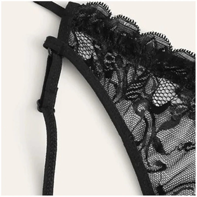 Sexy Black Plus Size Hollow Sling Underwear Lace Tulle Perspective Open Crotch Temptation Bra Thong Set Women's Erotic Lingerie
Sexy Black Plus Size Hollow Sling Underwear Lace Tulle Perspective Open Crotch Temptation Bra Thong Set Women's Erotic Lingerie