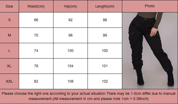 Fashion Women Pants Solid Military Combat Cargo Pants Trousers Pencil Pants Black High Waist Trousers Womens Clothing Streetwear
Fashion Women Pants Solid Military Combat Cargo Pants Trousers Pencil Pants Black High Waist Trousers Womens Clothing Streetwear
