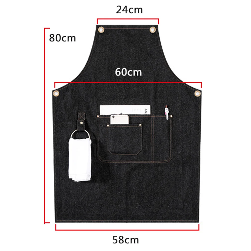 Denim Apron Strap Bib Apron Barista Bartender BBQ Chef Uniform Workwear HEE889
Denim Apron Strap Bib Apron Barista Bartender BBQ Chef Uniform Workwear HEE889