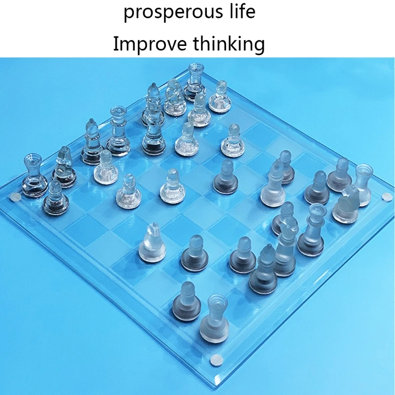 Glass Traditional Chess Set 32 Pieces Glass Frosted Traditional Chess Board Game
Glass Traditional Chess Set 32 Pieces Glass Frosted Traditional Chess Board Game